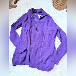 L.L. Bean Purple Cashmere Sweater